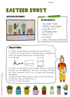 Vorschau - Stundenentwürfe - Kunst Kakteen, Kakteen Kunstunterricht Grundschule - Seite 2