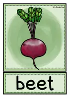 Vorschau - Arbeitsblätter - Vegetables | Bild-Wortkarten & faltbares Vokabelheft (Buddybook) | Englisch Klasse 5–6 - Seite 1