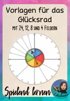 Vorschau - Lehrpläne/Lehrermaterial - Vorlagen für das Glücksrad mit 24, 12, 8 und 4 Feldern - Deckblatt