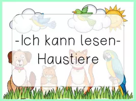 Vorschau - Spiele - Bundle 3 x interaktives Lesequiz Wörter & Sätze HAUSTIERE interaktives Pdf - Seite 3