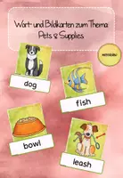 Vorschau - Fördermaterial/Inklusion - Wort- und Bildkarten zum Thema "Pets and Supplies" - Deckblatt