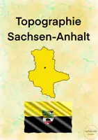 Vorschau - Arbeitsblätter - Topographie Sachsen-Anhalt - Karte - Deckblatt