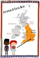 Vorschau - Stundenentwürfe - Englisch Arbeitsheft, Einheit "Around London" mit Differenzierung und QR-Codes - Deckblatt