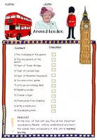 Vorschau - Stundenentwürfe - Englisch Arbeitsheft, Einheit "Around London" mit Differenzierung und QR-Codes - Seite 1