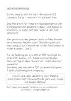 Vorschau - Spiele - interaktives Lesequiz Sätze HAUSTIERE interaktives Pdf - Seite 1