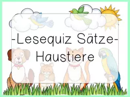 Vorschau - Spiele - interaktives Lesequiz Sätze HAUSTIERE interaktives Pdf - Seite 3