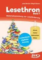 Vorschau - Mal- und Bastelvorlagen - Mini-Buch: Vögel im Winter (kostenloser Auszug aus Lesethron Bd. 1) - Deckblatt