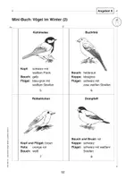 Vorschau - Mal- und Bastelvorlagen - Mini-Buch: Vögel im Winter (kostenloser Auszug aus Lesethron Bd. 1) - Seite 2