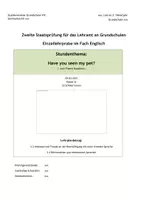 Vorschau - Stundenentwürfe - Lehrprobe - Have you seen my pet? - Hauptfach Englisch - Seite 2