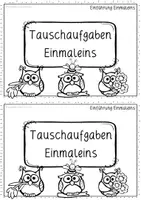 Vorschau - Unterrichtsreihen - Einmaleins Tauschaufgaben – Multiplikation verstehen (Mathe Grundschule Klasse 2/3, Arbeitsheft) - Seite 1