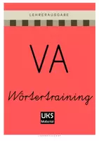 Vorschau - Arbeitsblätter - Schreibschrift-Wörtertraining in Vereinfachter Ausgangsschrift - LEHRERAUSGABE - Deckblatt