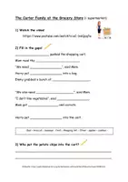 Vorschau - Arbeitsblätter - Arbeitsblatt Shopping "The Carters at the Grocery Store" - Seite 2
