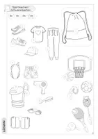 Vorschau - Arbeitsblätter - Schwimmsachen Sportsachen I Bildwörterbuch I DaZ I Vokabeln - Seite 2