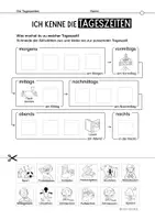 Vorschau - Unterrichtsreihen - Uhrzeit Selbstlernheft - Homeschooling - Uhr - Arbeitsheft - Tagesablauf - Seite 3