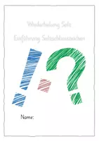 Vorschau - Arbeitsblätter - Wiederholung Sätze | Einführung Satzschlusszeichen/Satzzeichen (editierbar) - Seite 1