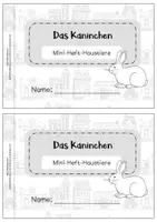 Vorschau - Arbeitsblätter - Haustiere - Mini-Heft - Das Kaninchen Klasse 2/3 - Seite 1