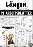 Vorschau - Unterrichtsreihen - Längen (mm, cm, dm, m, km) - Arbeitsblätter zu den -Größen - Deckblatt