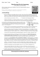 Vorschau - Arbeitsblätter - Maschenregel in der Simulation (2. Kirchhoff'sches Gesetz, +Lösung) - Seite 1