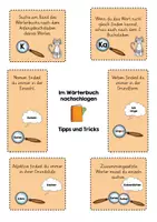 Vorschau - Poster - Im Wörterbuch nachschlagen - Merkplakat und Fächer - Seite 1