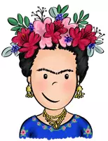 Vorschau - selbst erstellte Cliparts/Grafiken - Clipart berühmte Persönlichkeiten "Frida Kahlo" - Seite 3