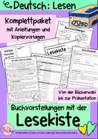 Vorschau - Arbeitsblätter - Buchvorstellung mit der Lesekiste - Deckblatt