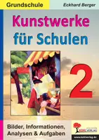 Vorschau - Arbeitsblätter - Kunstwerke für Schulen Grundschule Band 2 | Kunst Grundschule Klasse 1-4 | Avercamp, Hokusai, Renoir, Modersohn-Becker, Bildbetrachtung, Malaufgaben - Deckblatt