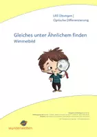 Vorschau - Spiele - Wimmelbild (1): visuelle Wahrnehmung - Wahrnehmungsübungen - Konzentrationsübungen - Deckblatt