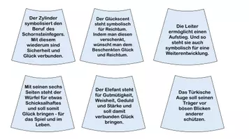 Vorschau - Mal- und Bastelvorlagen - Legekreis Glückssymbole - Tafelmaterial - Seite 2