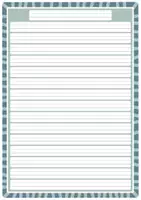 Vorschau - Anderer Materialtyp - Schreibblätter zum Ausdrucken - Dreigassen-Lineatur 15mm - Seite 1