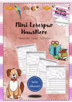 Vorschau - Stationenlernen - Mini-Lesespur Haustiere Klasse 1 & 2 - Deckblatt