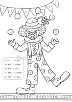Vorschau - Arbeitsblätter - Malen nach Zahlen - Im Zirkus (4 Vorlagen) - Seite 3