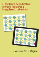 Vorschau - Arbeitsblätter - El Presente de Indicativo, verbos regulares e irregulares: Laberinto Spiel (Spanisch) - Seite 1