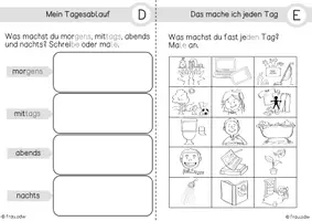 Vorschau - Arbeitsblätter - Kalender Tag und Woche Klasse 1/2 - Seite 3