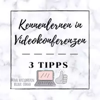 Vorschau - Merkblätter - Kennenlernen in Videokonferenzen: Tipps - Deckblatt