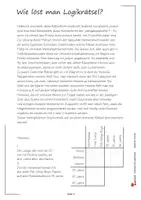 Vorschau - Arbeitsblätter - Denksport mit Logikrätseln – Mit Logik zum Erfolg | Deutsch Sekundarstufe I+II Klasse 7–13 | 54 Logicals, Begabtenförderung, Kombinieren, Konzentration, Vertretungsstunden, Lösungen - Seite 3