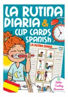Vorschau - Spiele - la rutina diaria (Tagesablauf) Klammerkarten Spanisch - Deckblatt