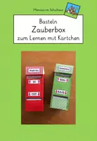 Vorschau - Mal- und Bastelvorlagen - Zauberbox zum Lernen mit Kärtchen - Deckblatt