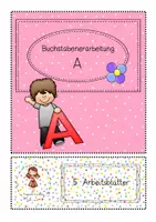 Vorschau - Arbeitsblätter - Buchstabenerarbeitung/Buchstabentraining Buchstabe A - Deckblatt