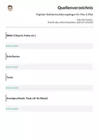 Vorschau - Arbeitsblätter - Digitaler Selbsteinschätzungsbogen für Mac & iPad - Seite 1