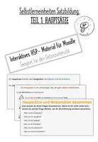 Vorschau - Interaktives Material - Materialpaket H5P - Was sind Haupt-/ Nebensätze? - Deckblatt