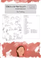 Vorschau - Arbeitsblätter - Frühling I Bildwörterbuch I DaZ I Vokabeln - Deckblatt