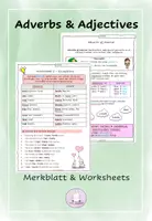 Vorschau - Arbeitsblätter - Adjectives and Adverbs of Manner Worksheets Grammar - Deckblatt