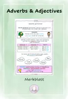 Vorschau - Arbeitsblätter - Adjectives and Adverbs of Manner Grammar Merkblatt - Deckblatt