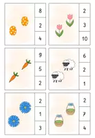 Vorschau - Fördermaterial/Inklusion - 60 Klammerkarten Ostern Zahlenraum bis 10 - Seite 3