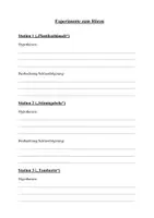 Vorschau - Stundenentwürfe - Experimentierstunde zum Sinnesorgan Ohr (Stationenlernen) - Deckblatt