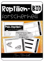 Vorschau - Arbeitsblätter - Reptilienforscherheft - Deckblatt