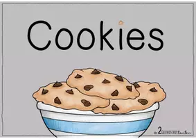 Vorschau - Mal- und Bastelvorlagen - Materialpaket COOKIES - Rezept _ Geschenkidee - Seite 2