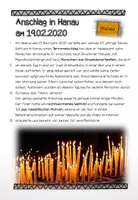 Vorschau - Stundenentwürfe - Anschlag in Hanau am 19.02.20 - Text und Diskussionskarten - Seite 1