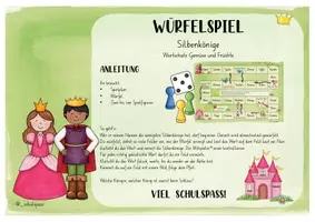 Vorschau - Stationenlernen - Silbenkönige, Würfelspiel (Wortschatz Früchte und Gemüse) - Seite 2