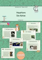 Vorschau - Arbeitsblätter - Katze (Haustiere): Materialpaket - Seite 1